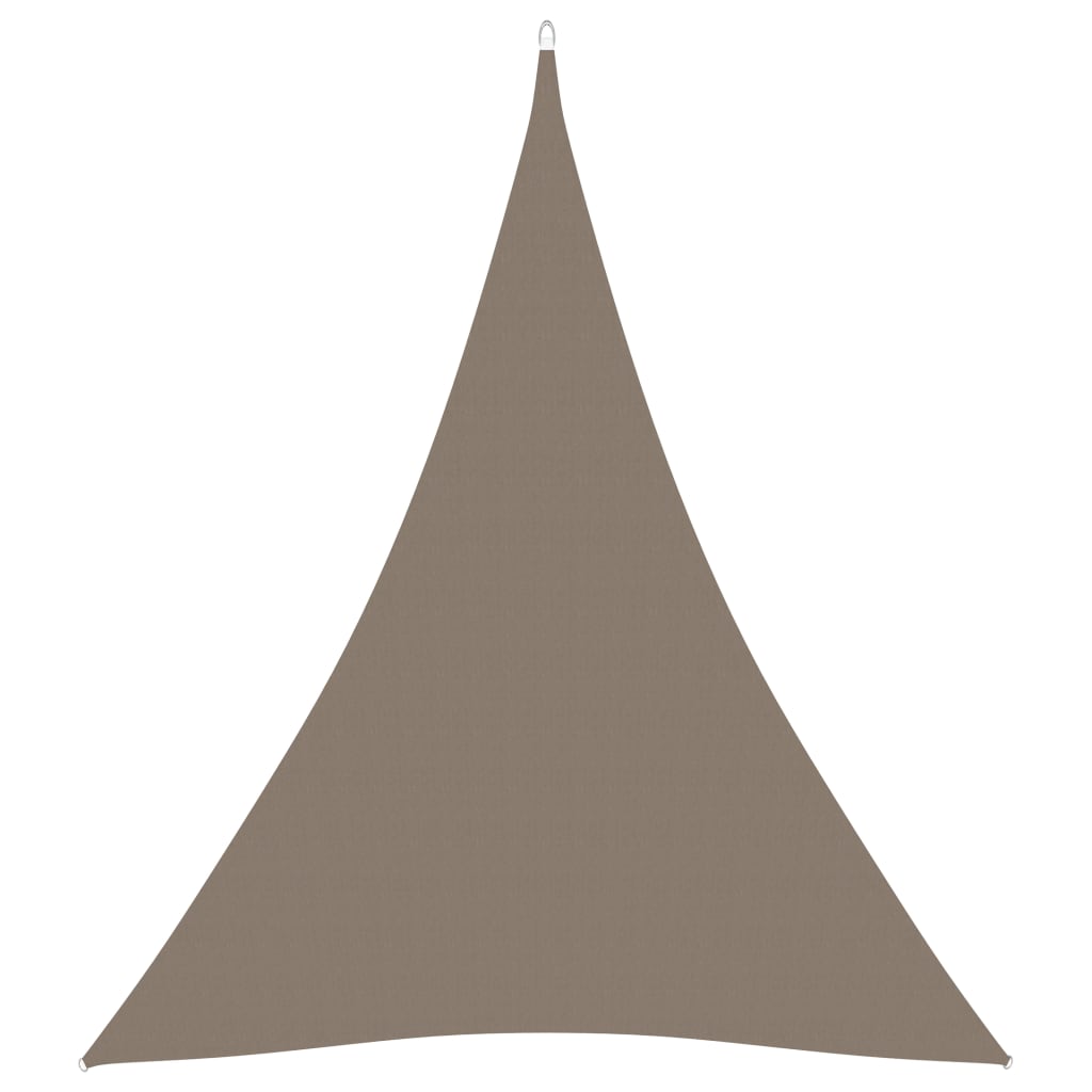 vidaXL Sunshade Sail Oxford Fabric Triangular 5x7x7 m Taupe