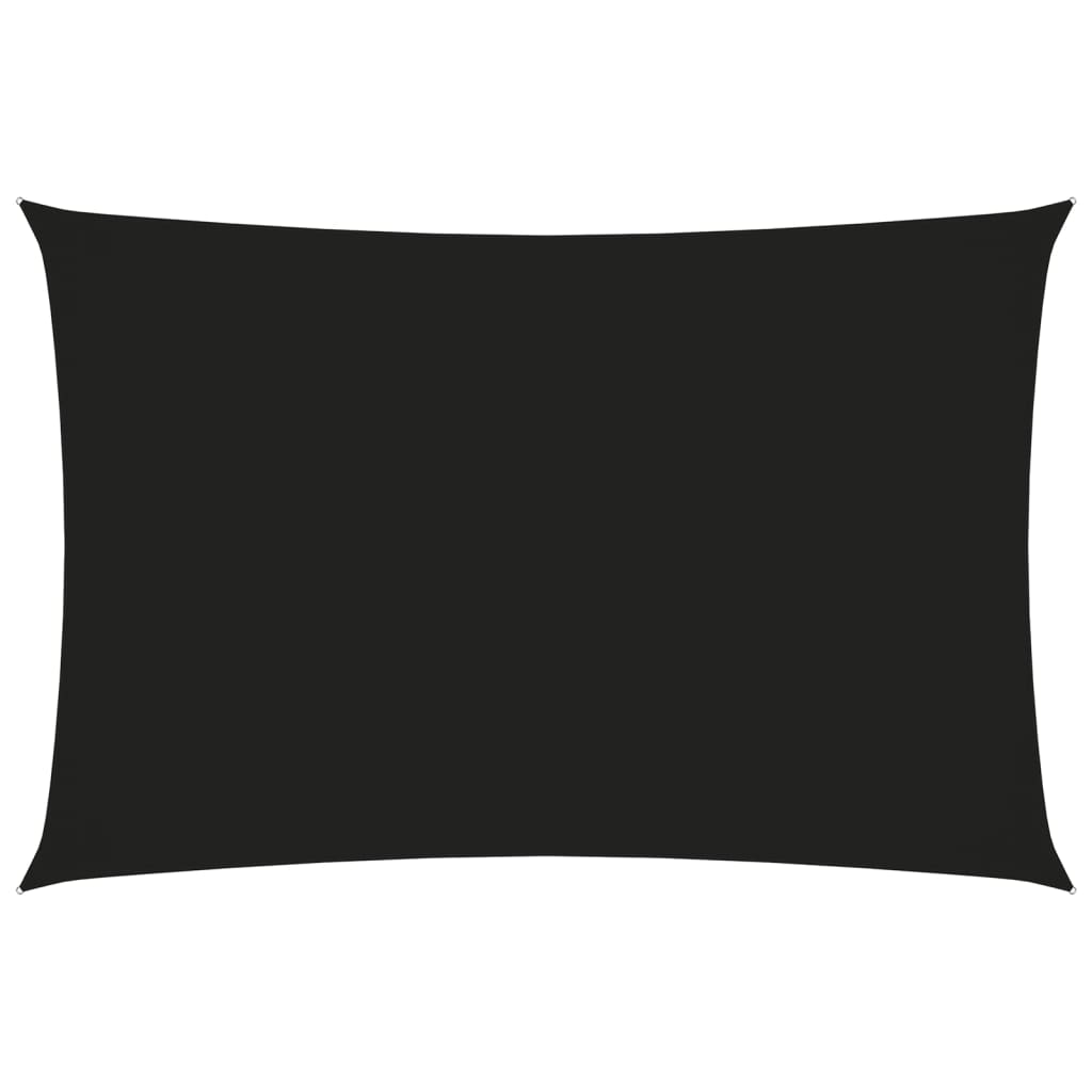 vidaXL Sunshade Sail Oxford Fabric Rectangular 3x5 m Black