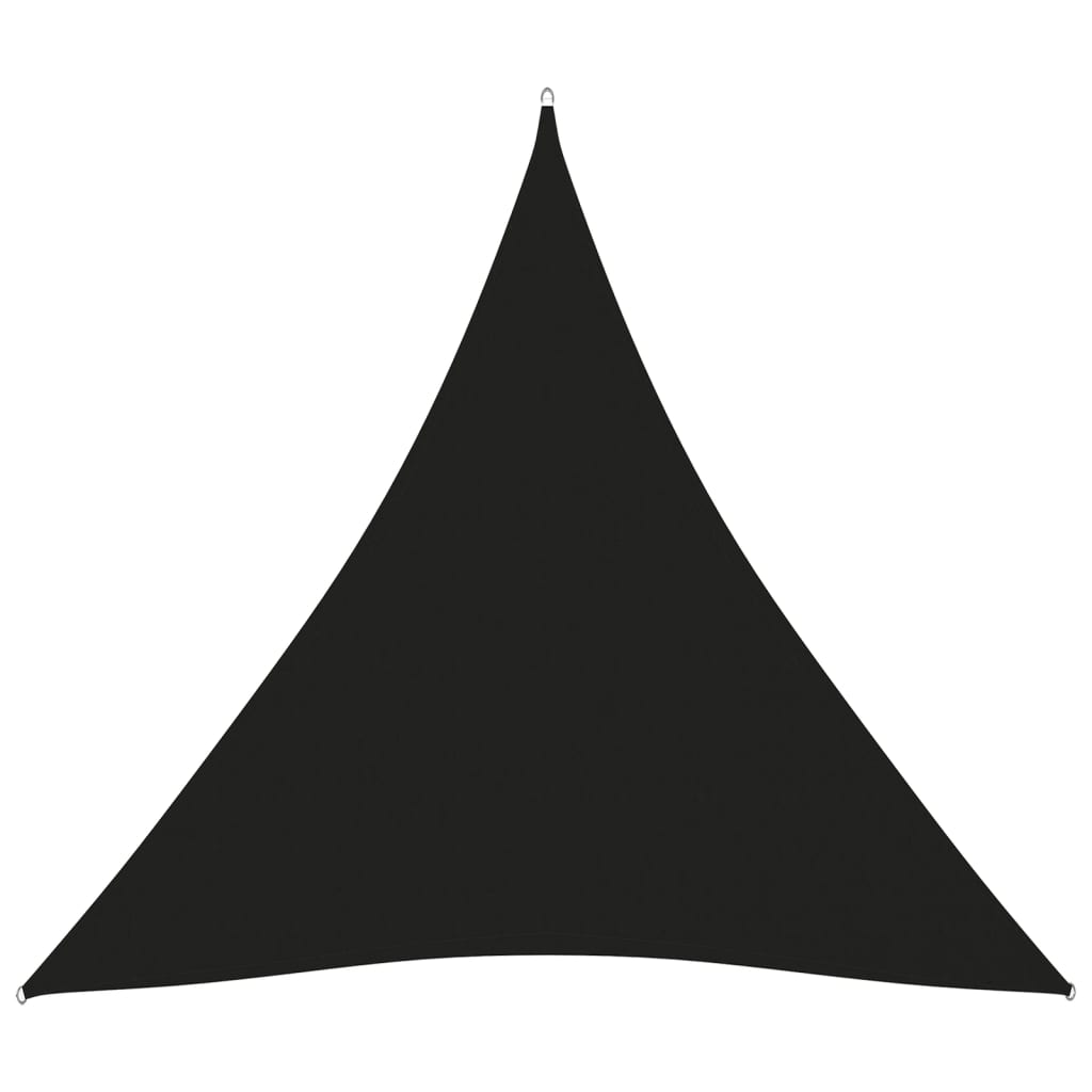 vidaXL Sunshade Sail Oxford Fabric Triangular 5x5x5 m Black