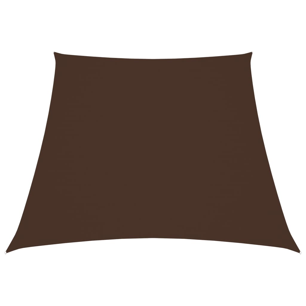 vidaXL Sunshade Sail Oxford Fabric Trapezium 3/5x4 m Brown