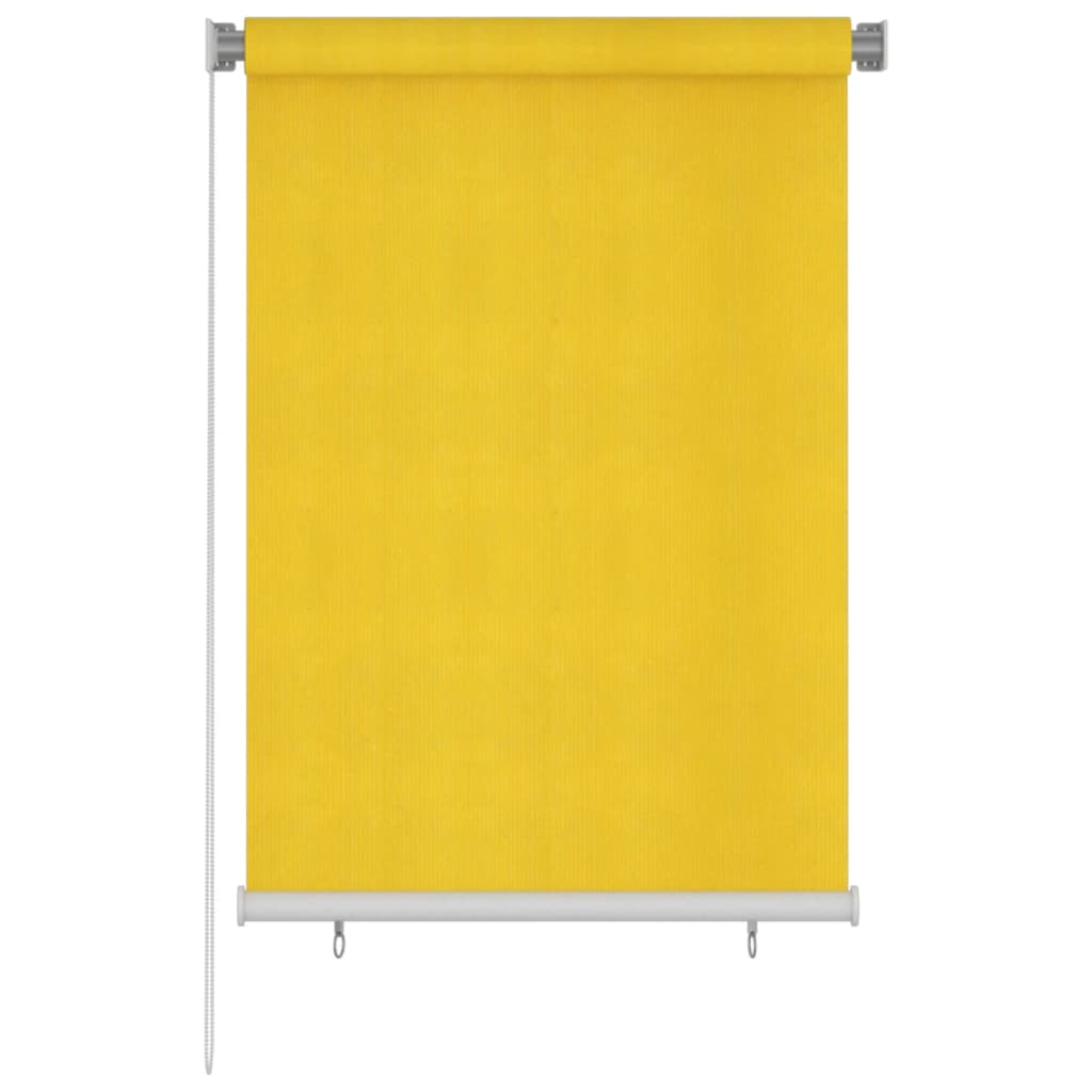 vidaXL Outdoor Roller Blind 100x140 cm Yellow HDPE