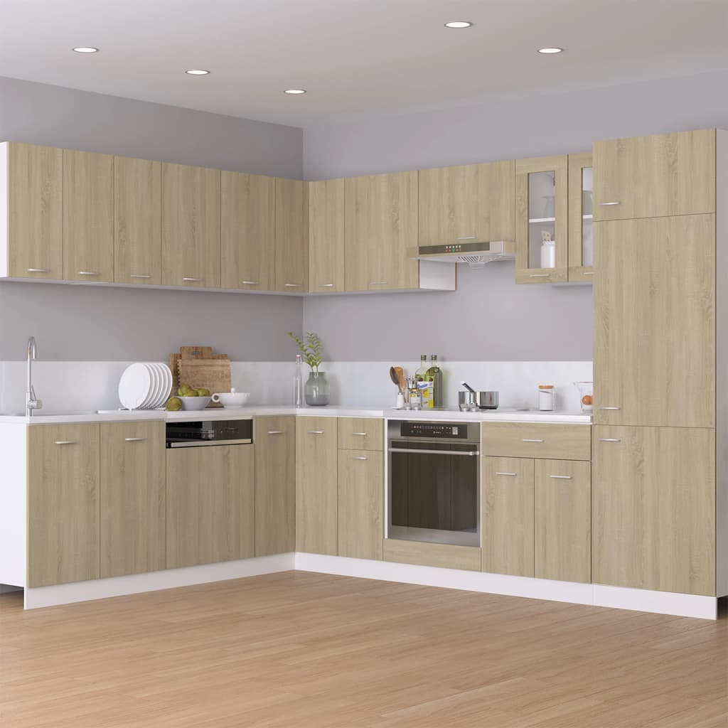 vidaXL Oven Cabinet Sonoma Oak 60x46x81.5 cm Engineered Wood