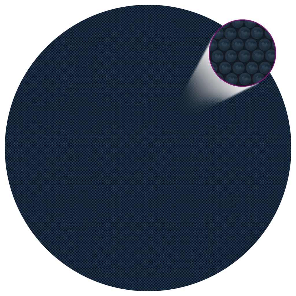 vidaXL Floating PE Solar Pool Film 300 cm Black and Blue