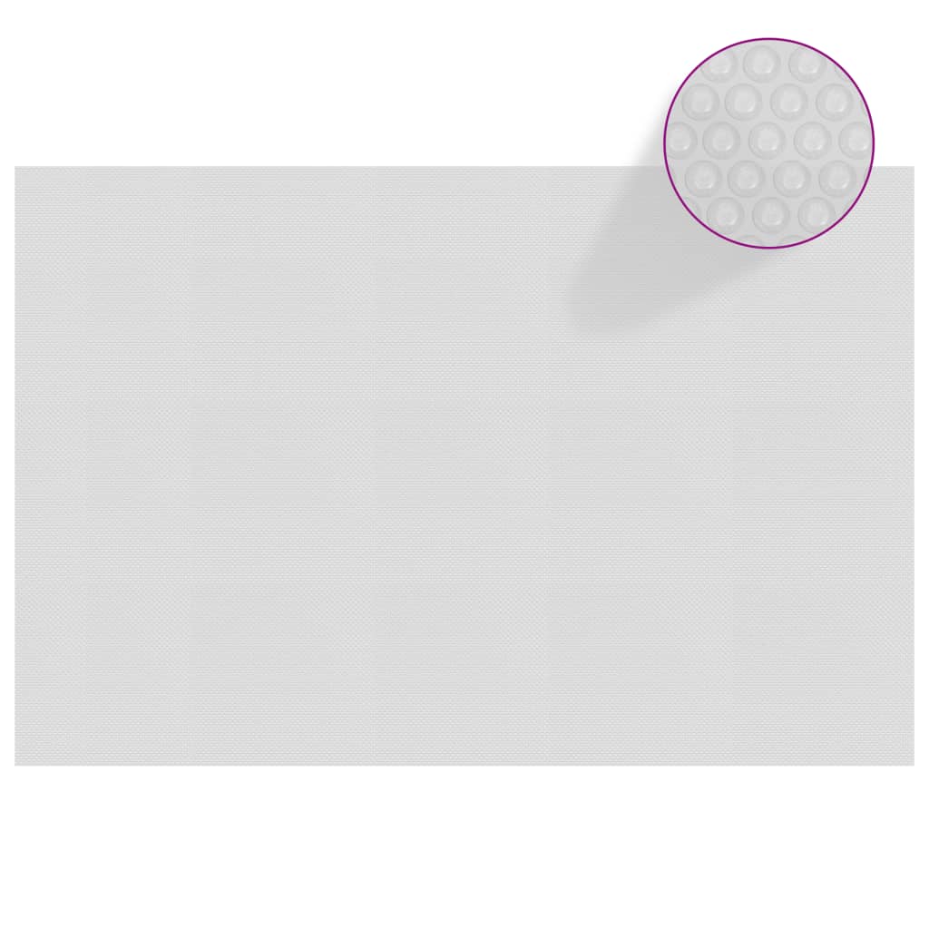 vidaXL Floating PE Solar Pool Film 300x200 cm Grey