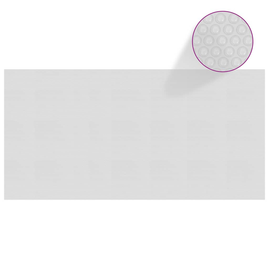 vidaXL Floating PE Solar Pool Film 732x366 cm Grey