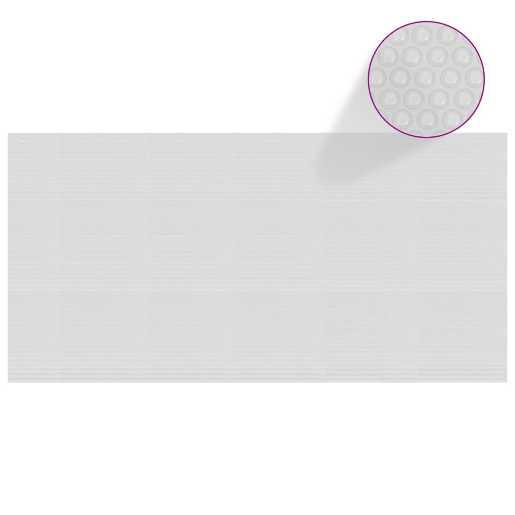vidaXL Floating PE Solar Pool Film 400x200 cm Grey