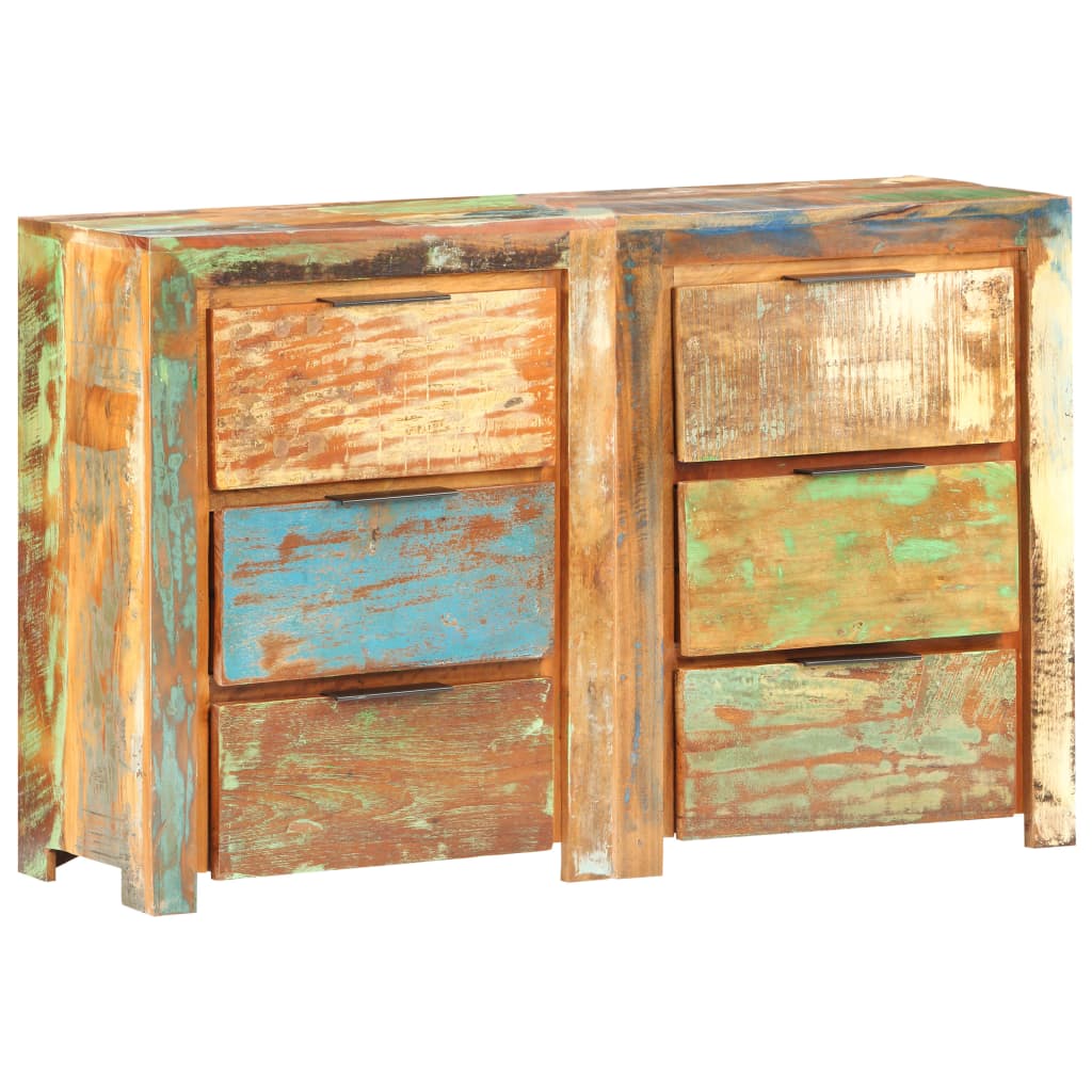 vidaXL Drawer Cabinet 118x33x75 cm Solid Reclaimed Wood