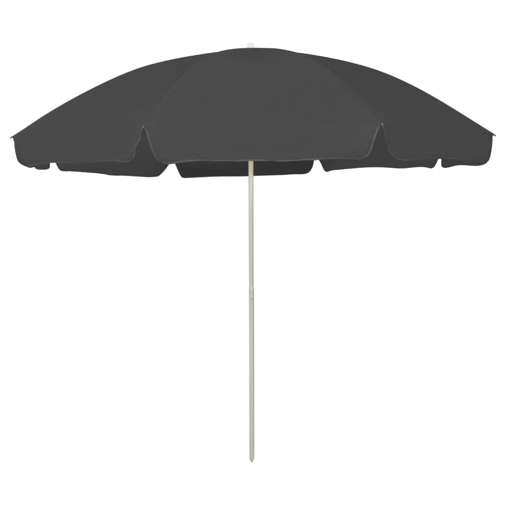 vidaXL Beach Umbrella Anthracite 300 cm