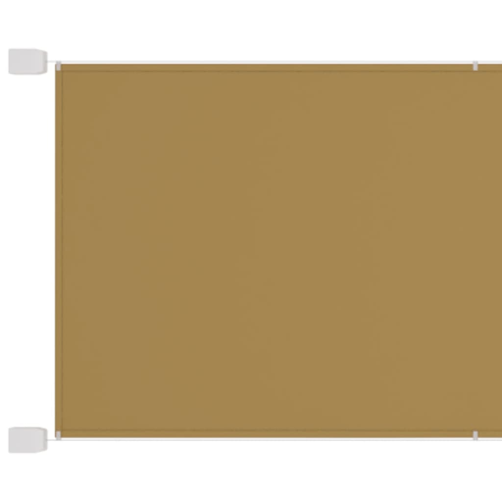 vidaXL Vertical Awning Beige 100x1200 cm Oxford Fabric