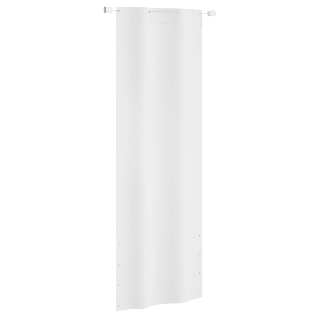 vidaXL Balcony Screen White 80x240 cm Oxford Fabric