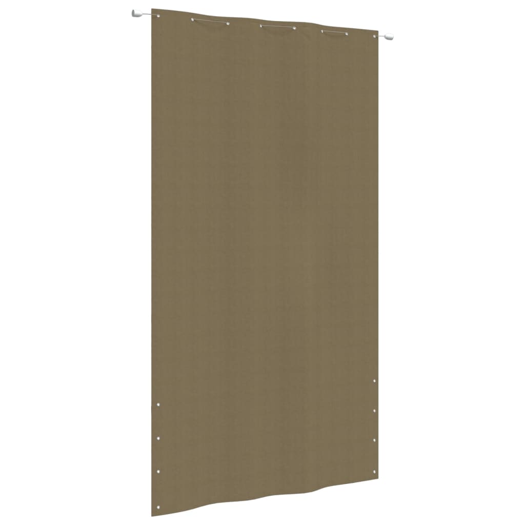 vidaXL Balcony Screen Taupe 160x240 cm Oxford Fabric