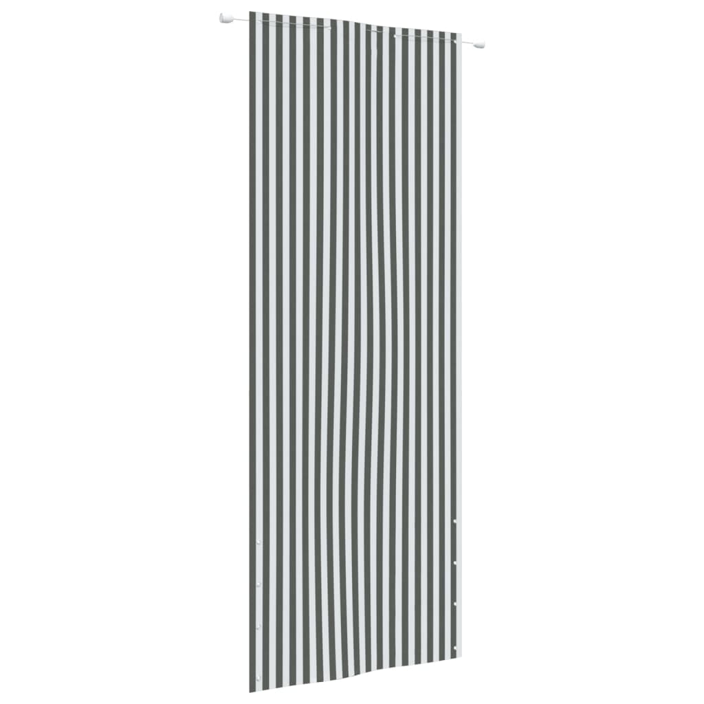 vidaXL Balcony Screen Anthracite and White 80x240 cm Oxford Fabric