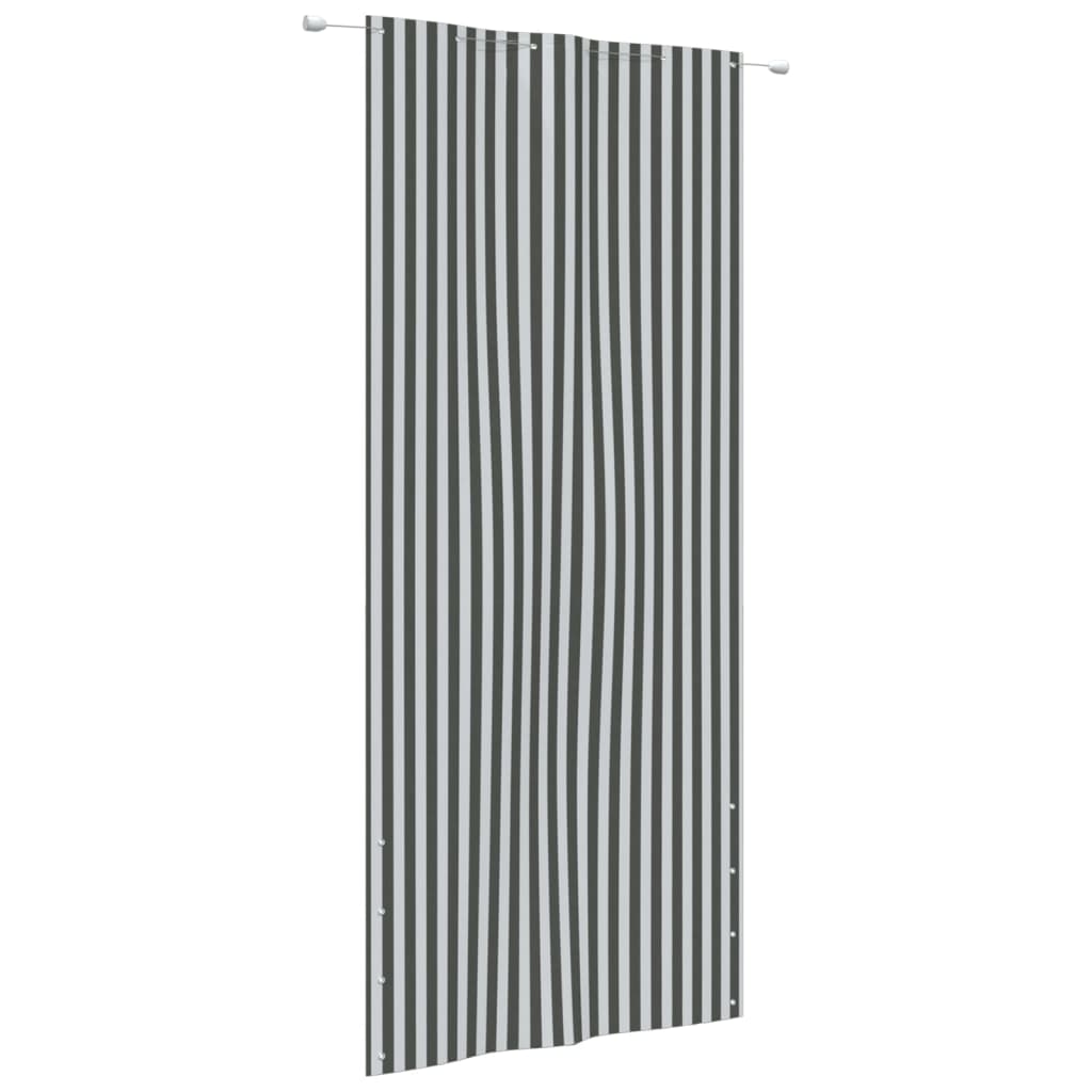 vidaXL Balcony Screen Anthracite and White 120x240 cm Oxford Fabric
