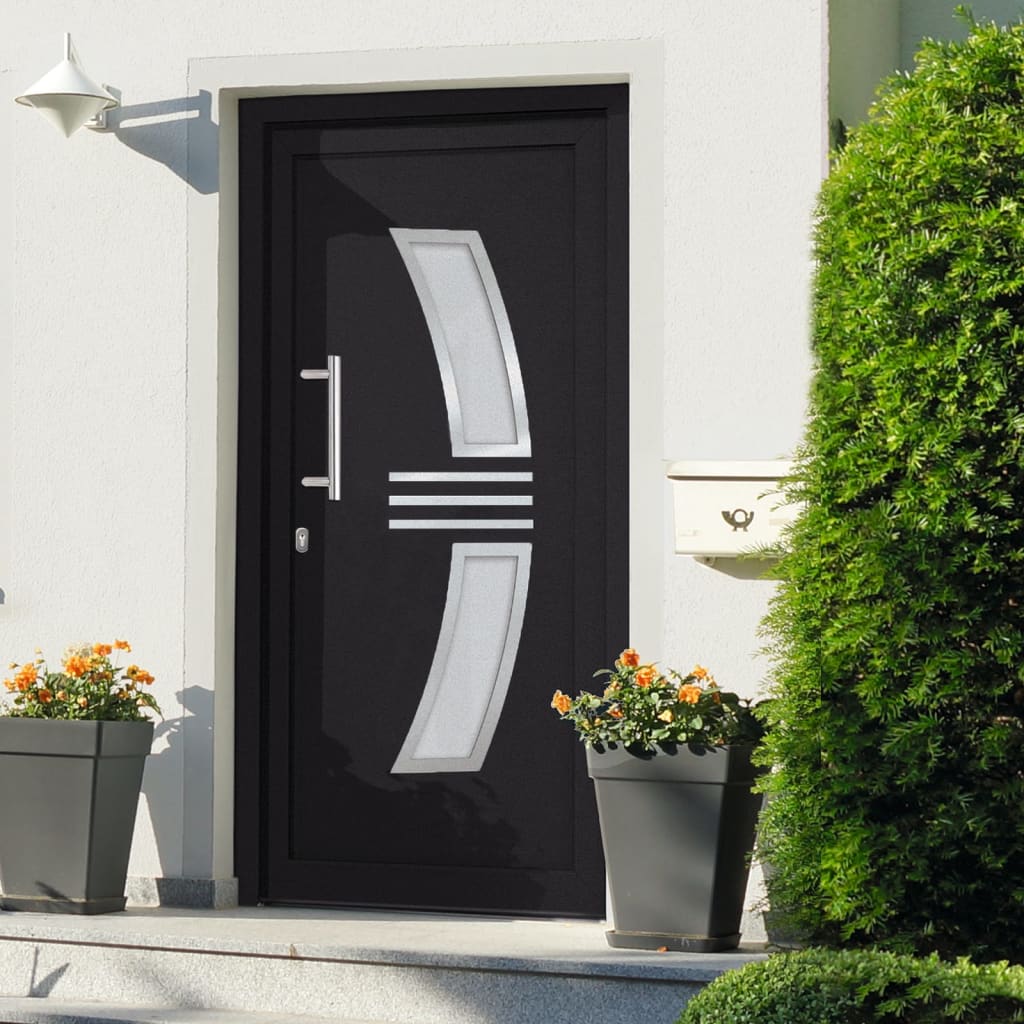 vidaXL Front Door Anthracite 108x200 cm