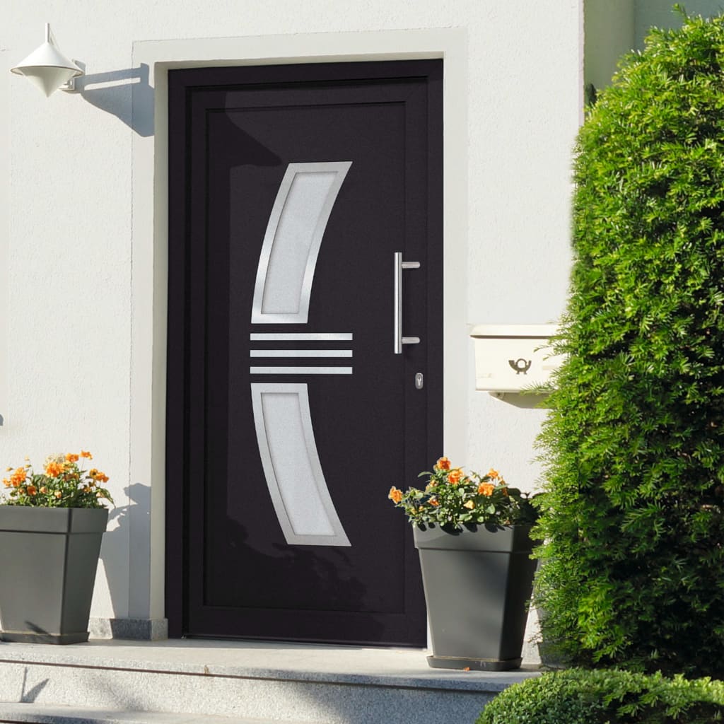vidaXL Front Door Anthracite 98x208 cm