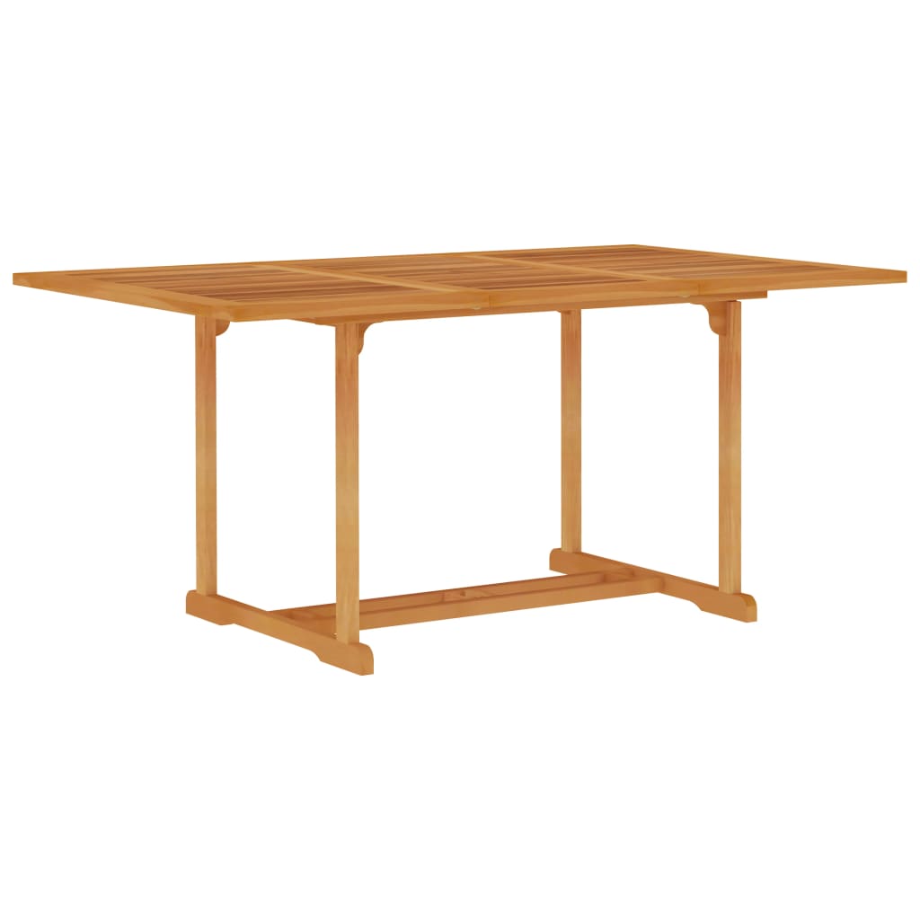 vidaXL Garden Table 150x90x75 cm Solid Teak Wood