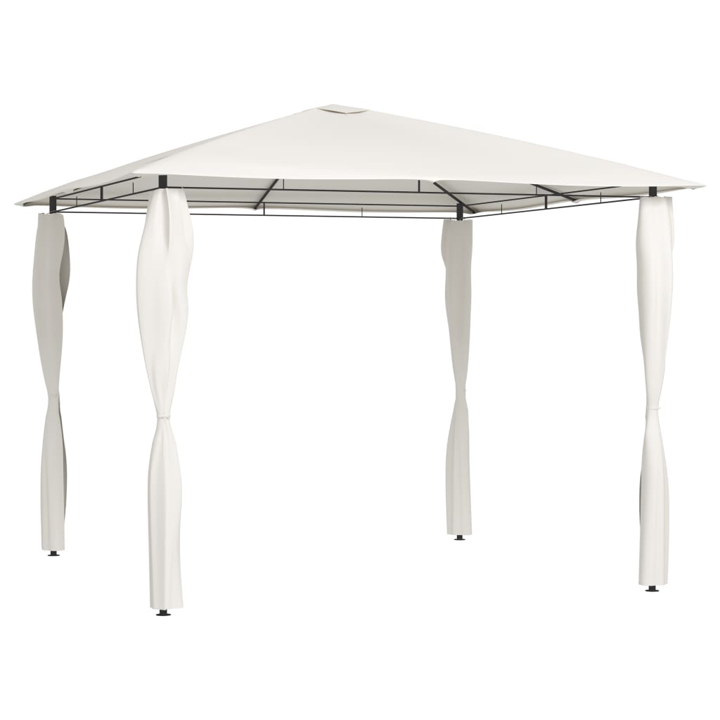 vidaXL Gazebo with Post Covers 3x3x2.6 m Cream 160 g/må_