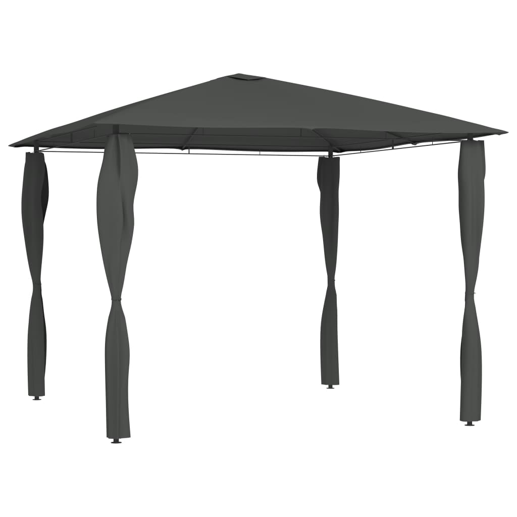 vidaXL Gazebo with Post Covers 3x3x2.6 m Anthracite 160 g/må_