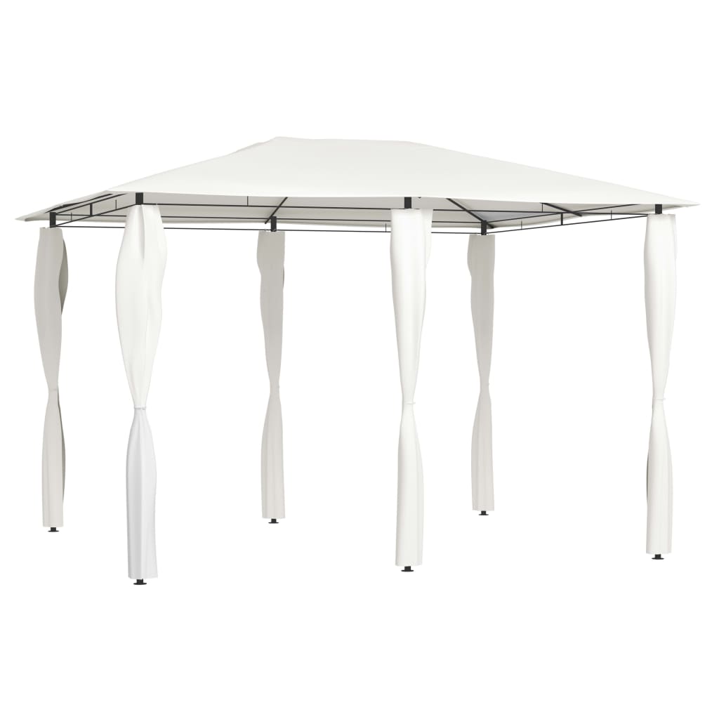 vidaXL Gazebo with Post Covers 3x4x2.6 m Cream 160 g/må_