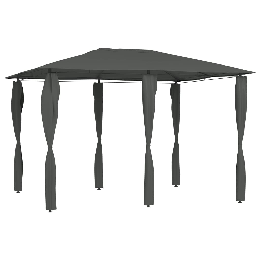vidaXL Gazebo with Post Covers 3x4x2.6 m Anthracite 160 g/må_