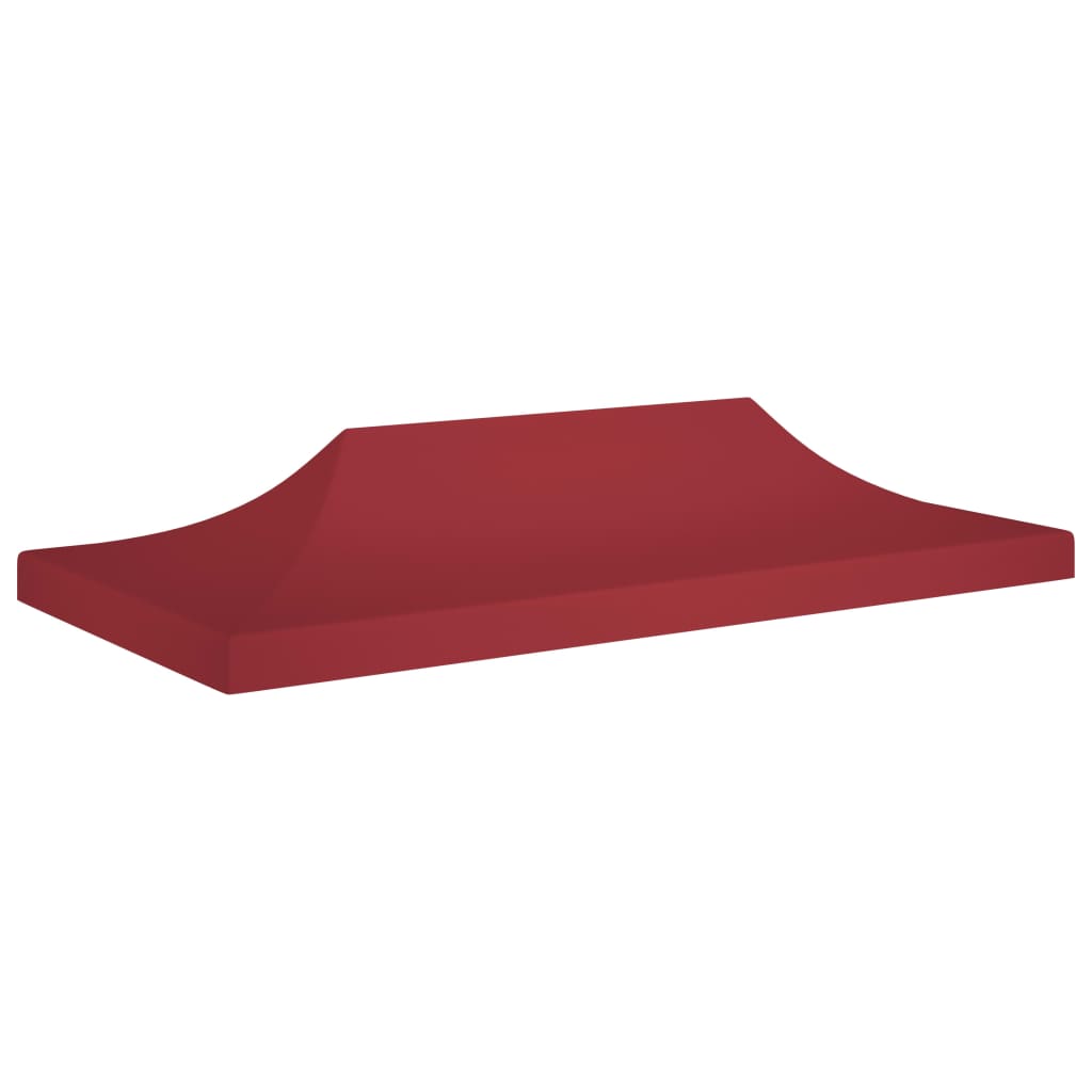 vidaXL Party Tent Roof 6x3 m Burgundy 270 g/må_