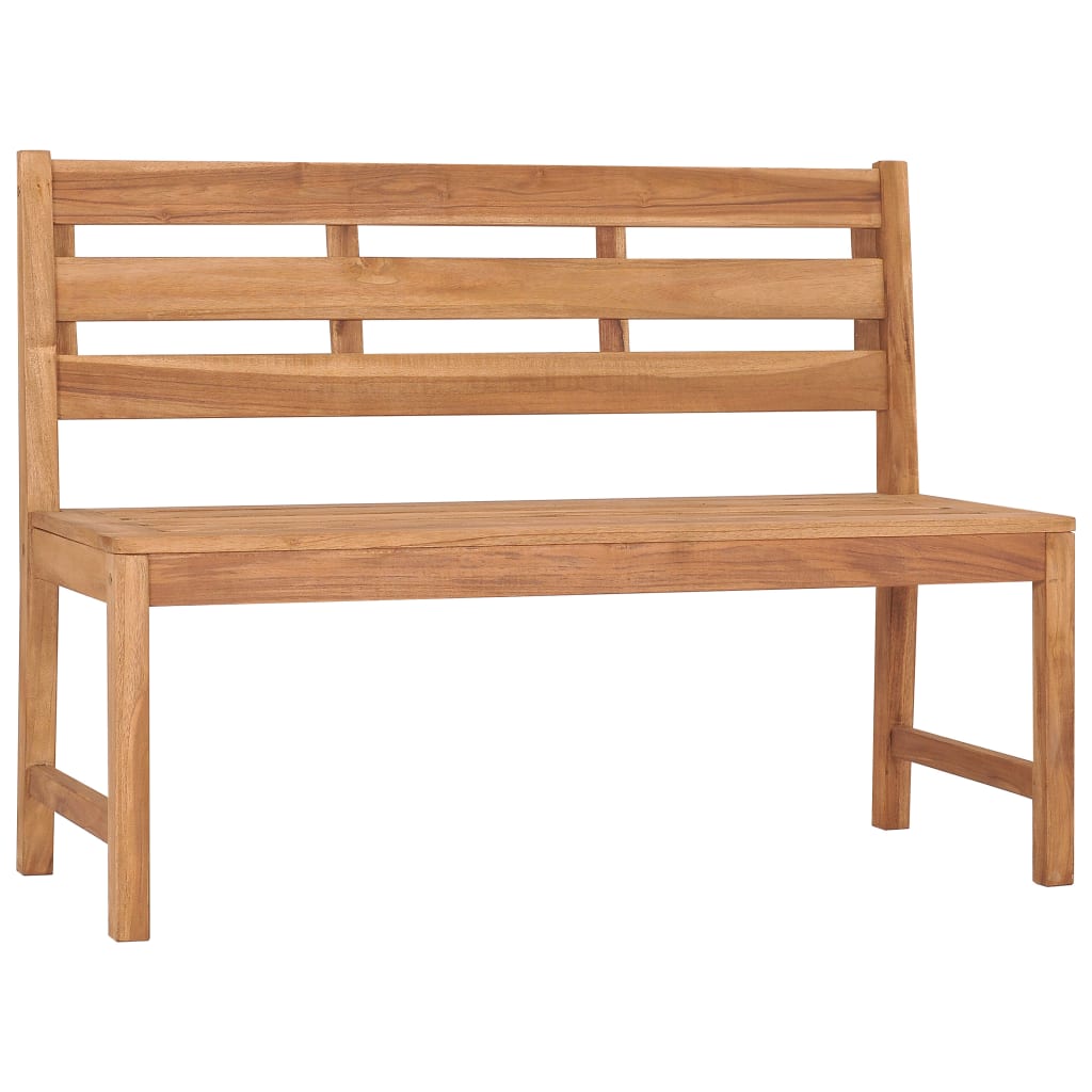 vidaXL Garden Bench 120 cm Solid Teak Wood