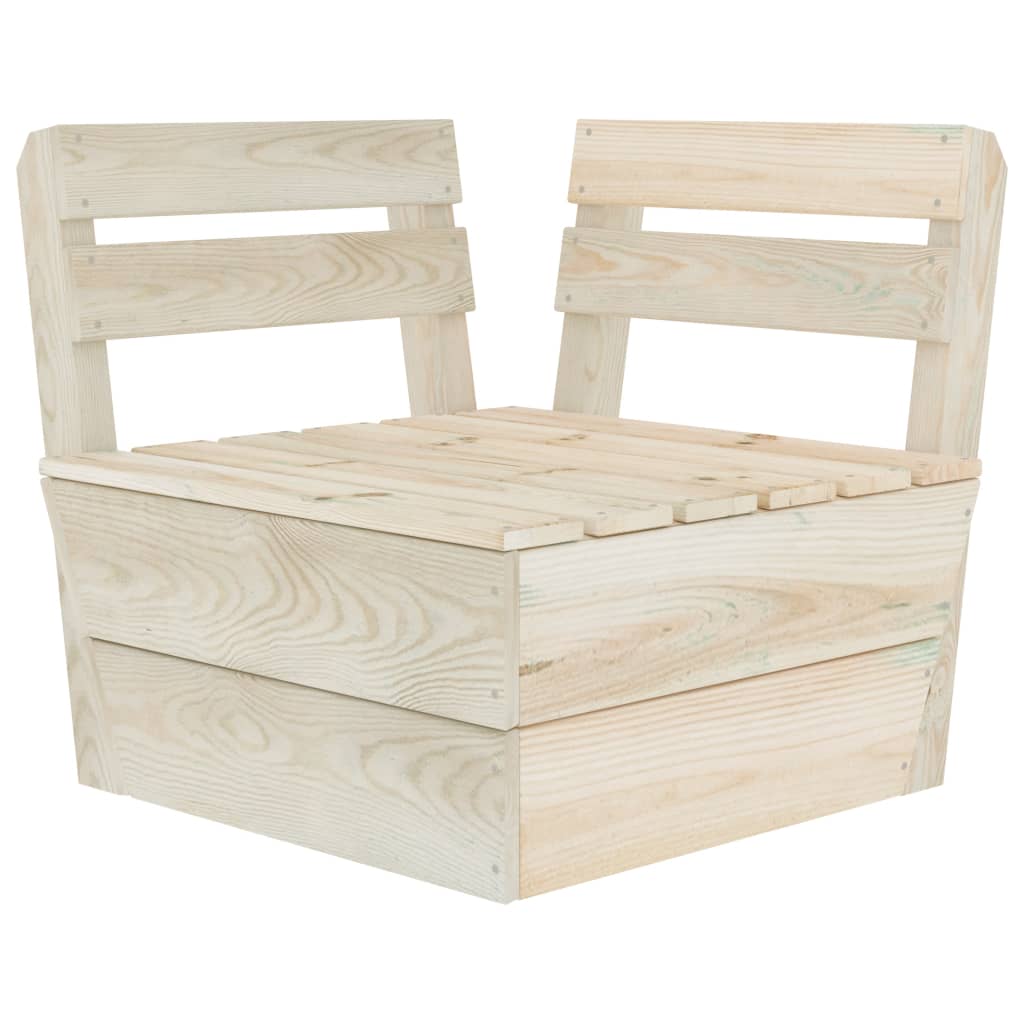vidaXL Sectional Pallet Corner Sofa Impregnated Spruce Wood