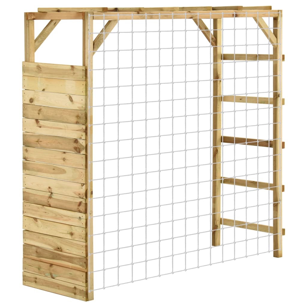 vidaXL Cimbing Frame with Football Goal 170x60x170 cm Impregnated Pinewood