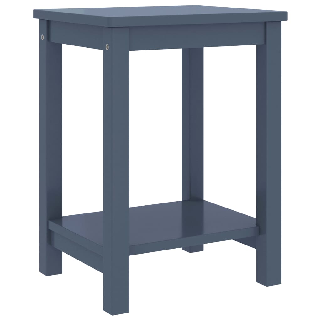 vidaXL Bedside Cabinet Light Grey 35x30x47 cm Solid Pinewood