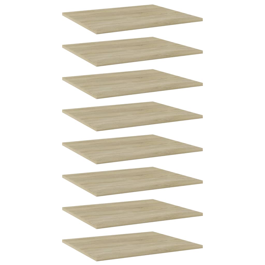 vidaXL Bookshelf Boards 8 pcs Sonoma Oak 60x50x1.5 cm Engineered Wood
