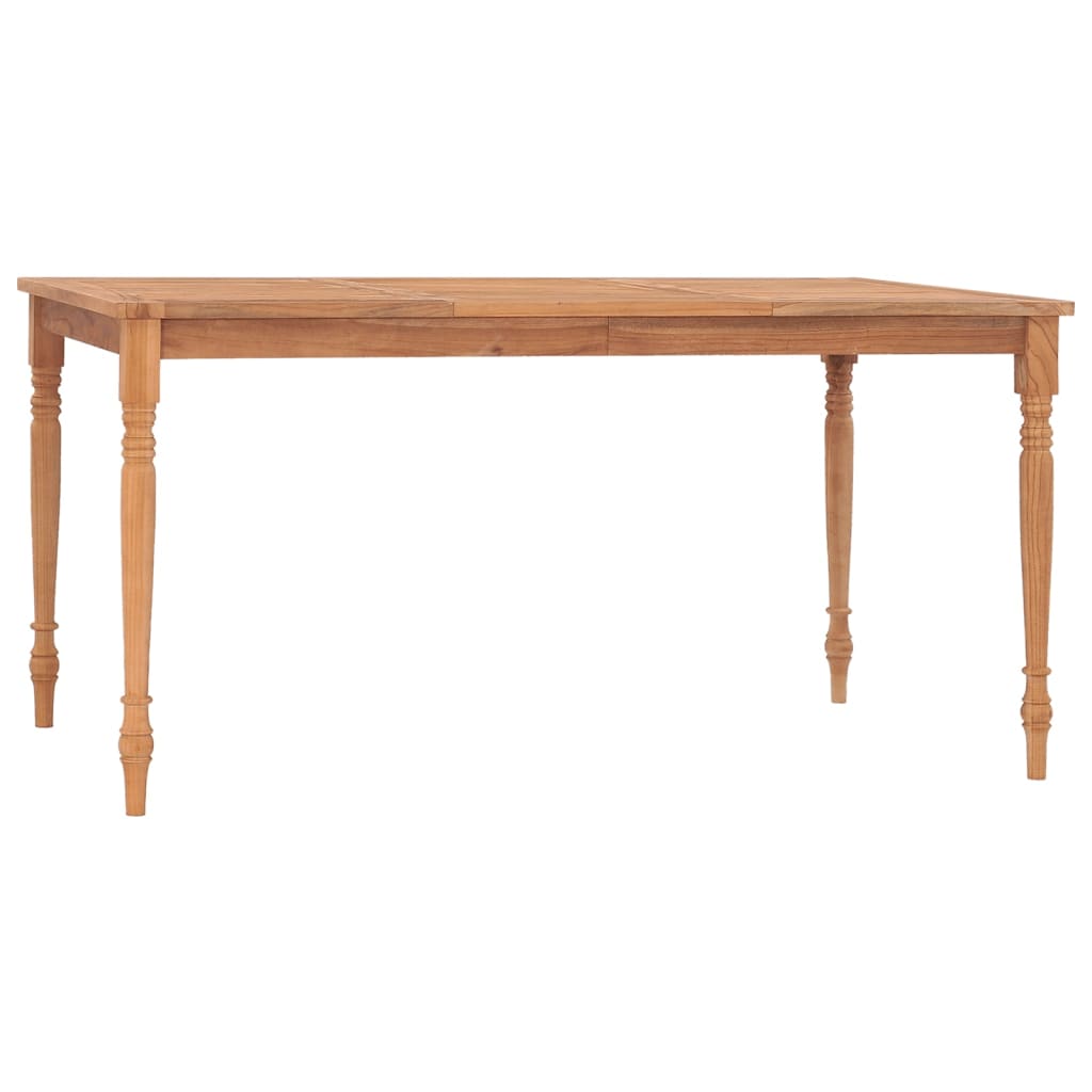 vidaXL Batavia Table 150x90x75 cm Solid Teak Wood