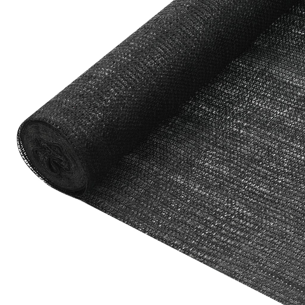 vidaXL Privacy Net Black 2x10 m HDPE 75 g/må_