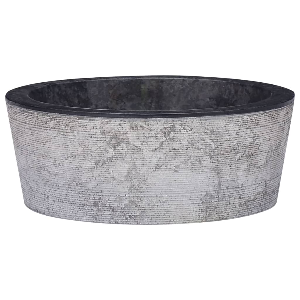 vidaXL Sink Black Ì÷40x15 cm Marble