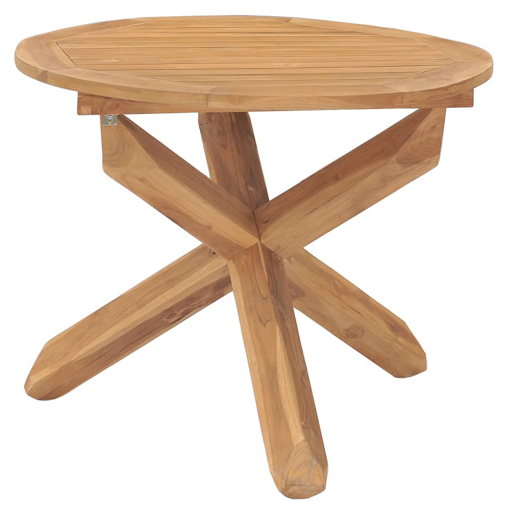 vidaXL Garden Dining Table Ì÷90x75 cm Solid Teak Wood