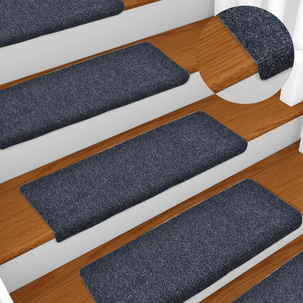 vidaXL Stair Mats 5 pcs Needle Punch 65x21x4 cm Anthracite