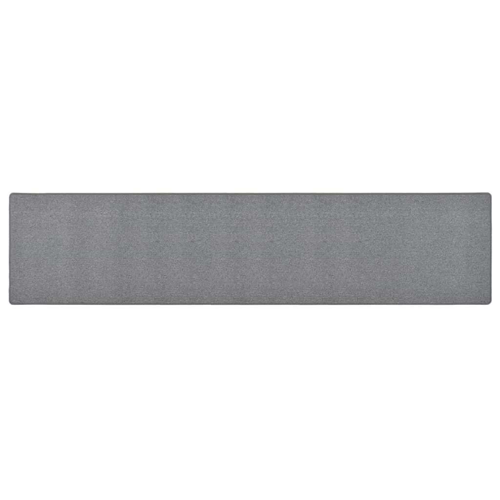 vidaXL Carpet Runner Dark Grey 80x400 cm