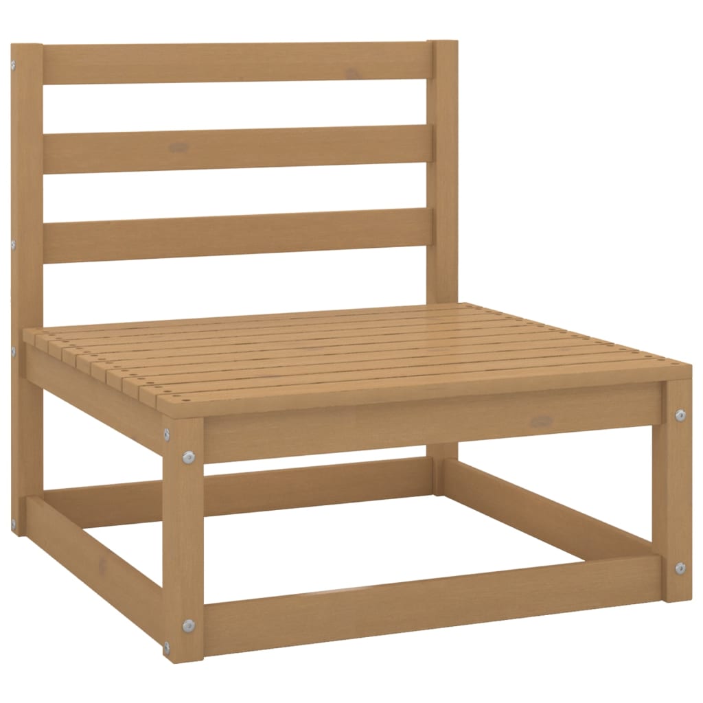 vidaXL Garden Middle Sofa Honey Brown Solid Wood Pine