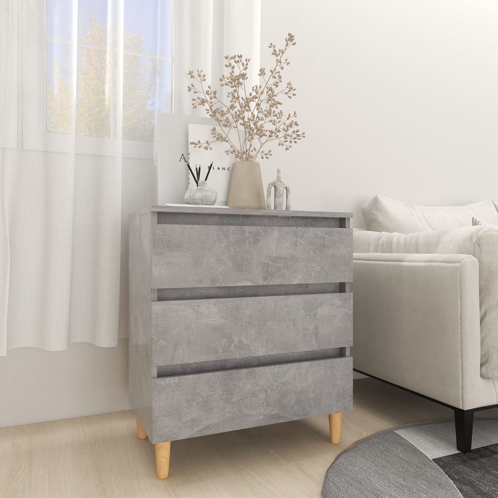 vidaXL Sideboard Concrete Grey 60x35x69 cm Engineered Wood