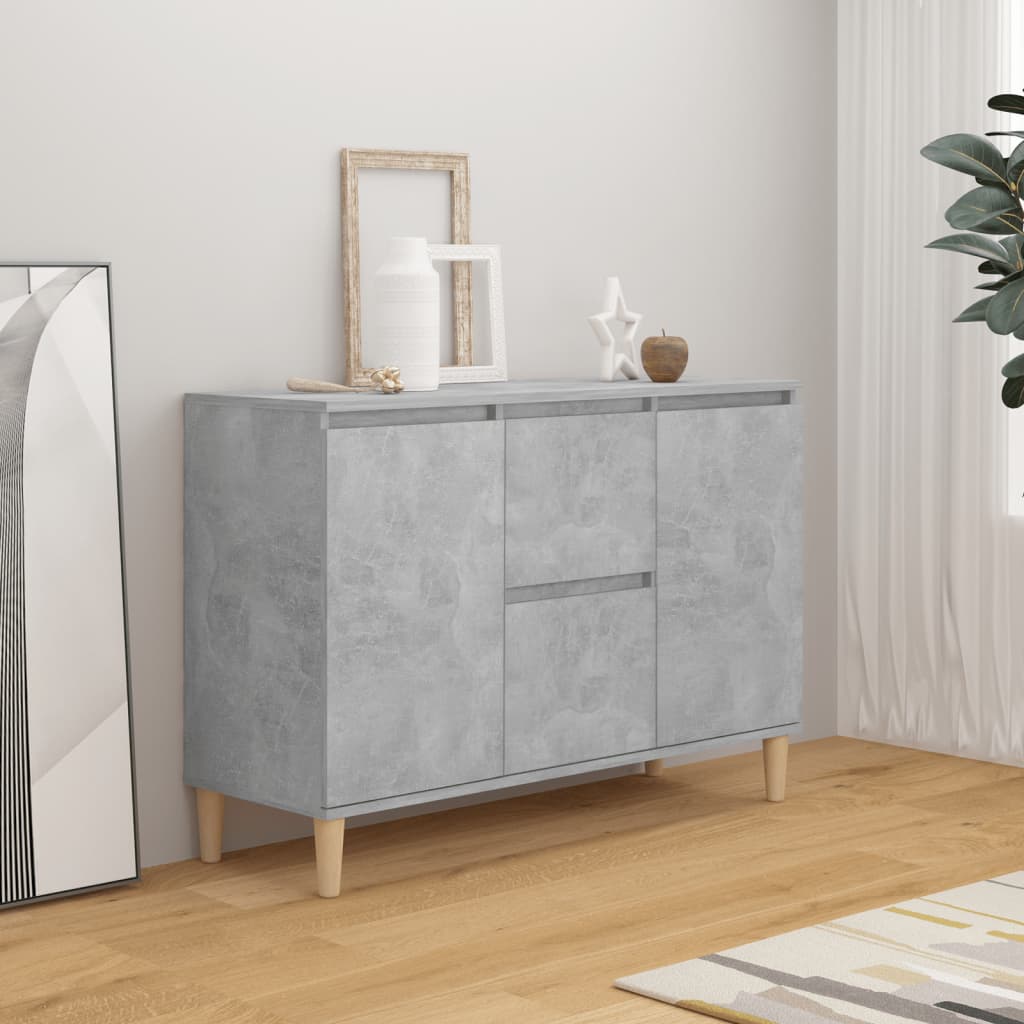 vidaXL Sideboard Concrete Grey 103.5x35x70 cm Engineered Wood