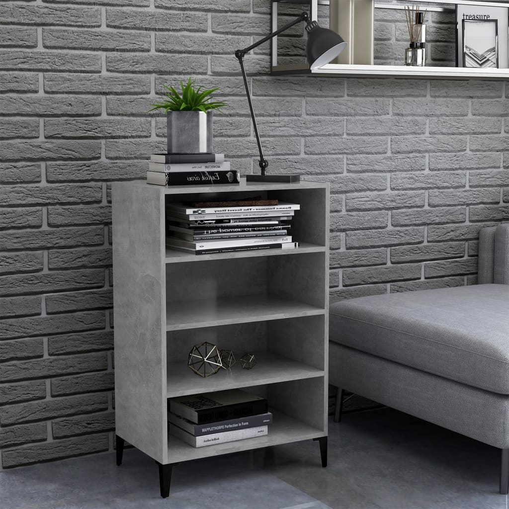 vidaXL Sideboard Concrete Grey 57x35x90 cm Engineered Wood