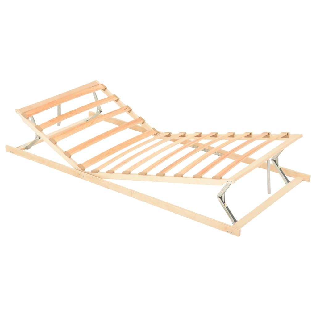 vidaXL Slatted Bed Base with 13 Slats Adjustable Head & Foot 70x200 cm