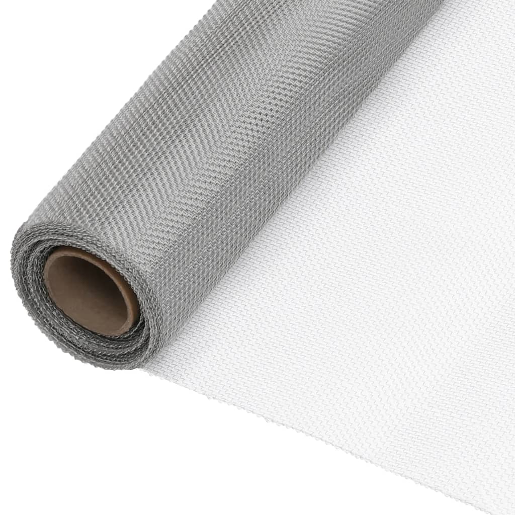 vidaXL Mesh Screen Stainless Steel 60x1000 cm Silver