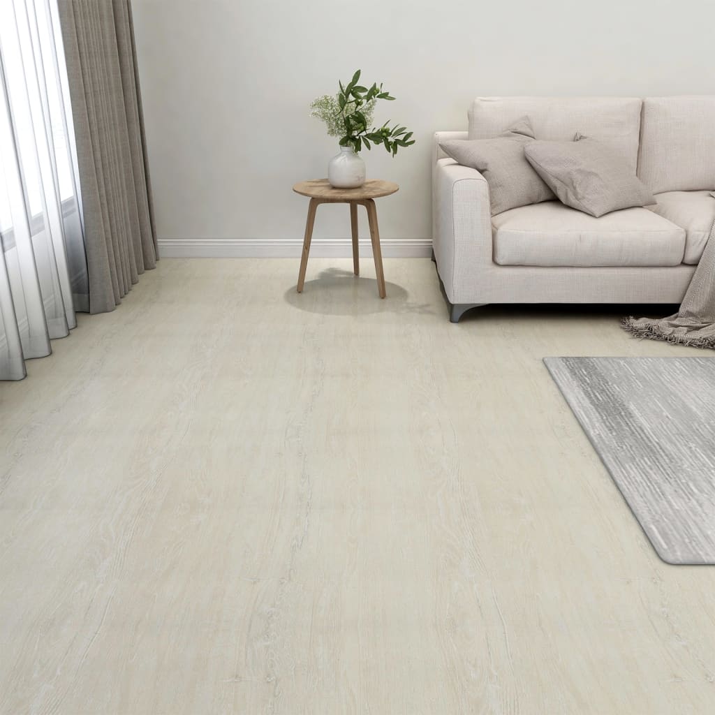 vidaXL Self-adhesive Flooring Planks 20 pcs PVC 1.86 må_ Cream