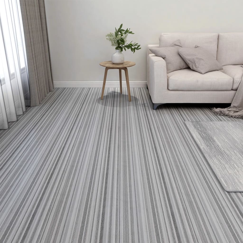 vidaXL Self-adhesive Flooring Planks 20 pcs PVC 1.86 må_ Light Grey