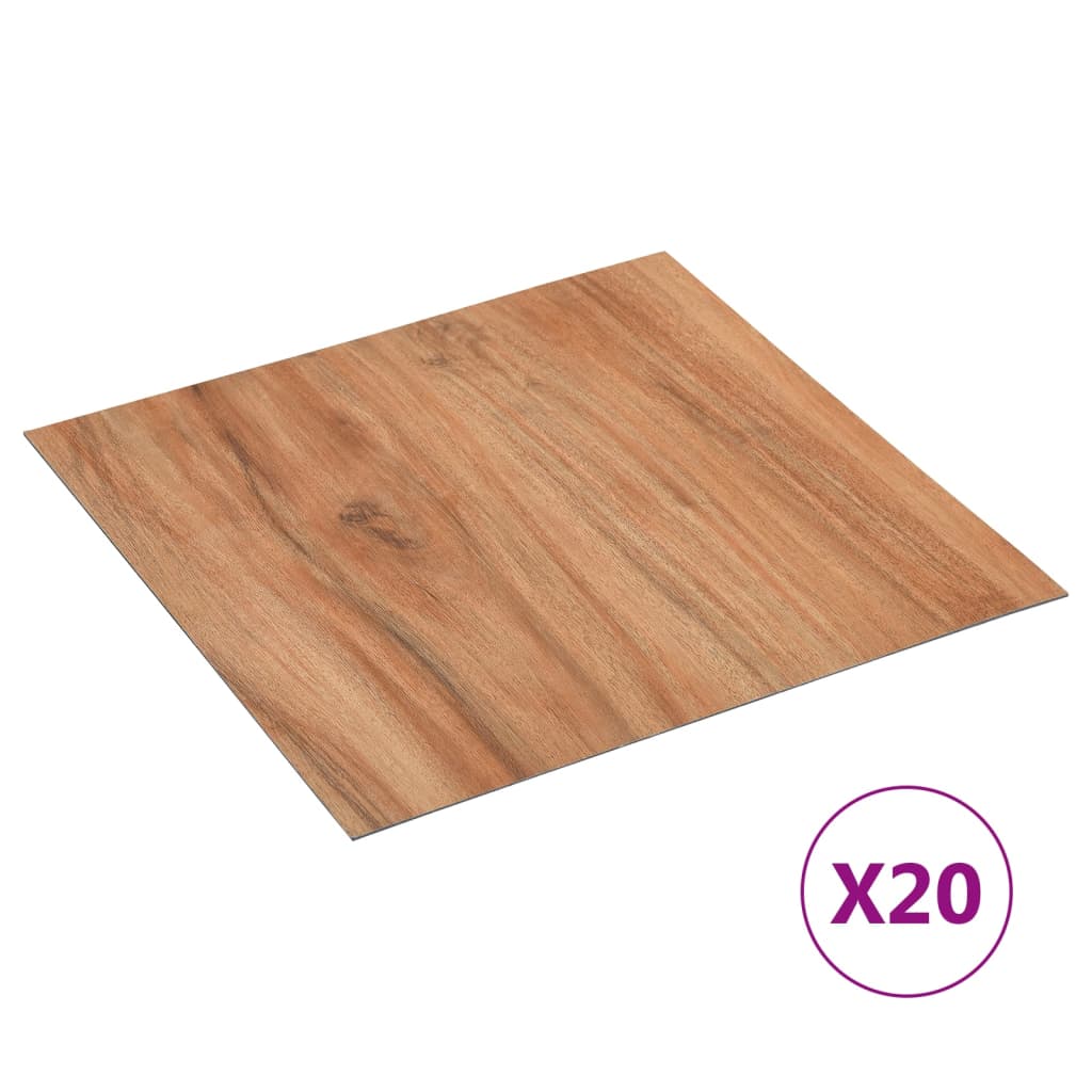 vidaXL Self-adhesive Flooring Planks 20 pcs PVC 1.86 må_ Light Wood