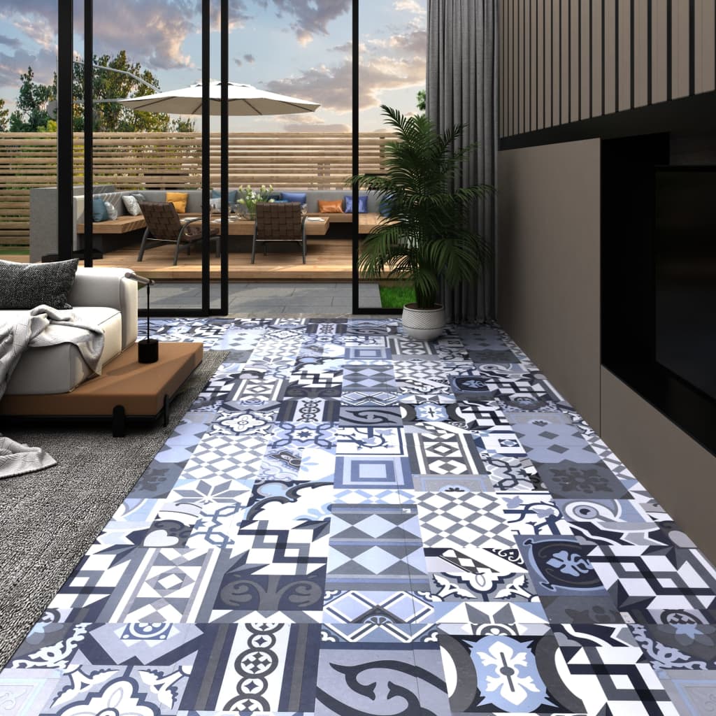 vidaXL Self-adhesive Flooring Planks 20pcs PVC 1.86må_ Coloured Pattern