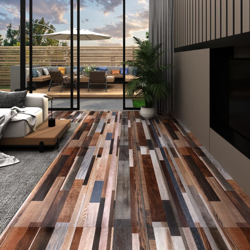 vidaXL Self-adhesive PVC Flooring Planks 5.21 m? 2 mm Multicolour