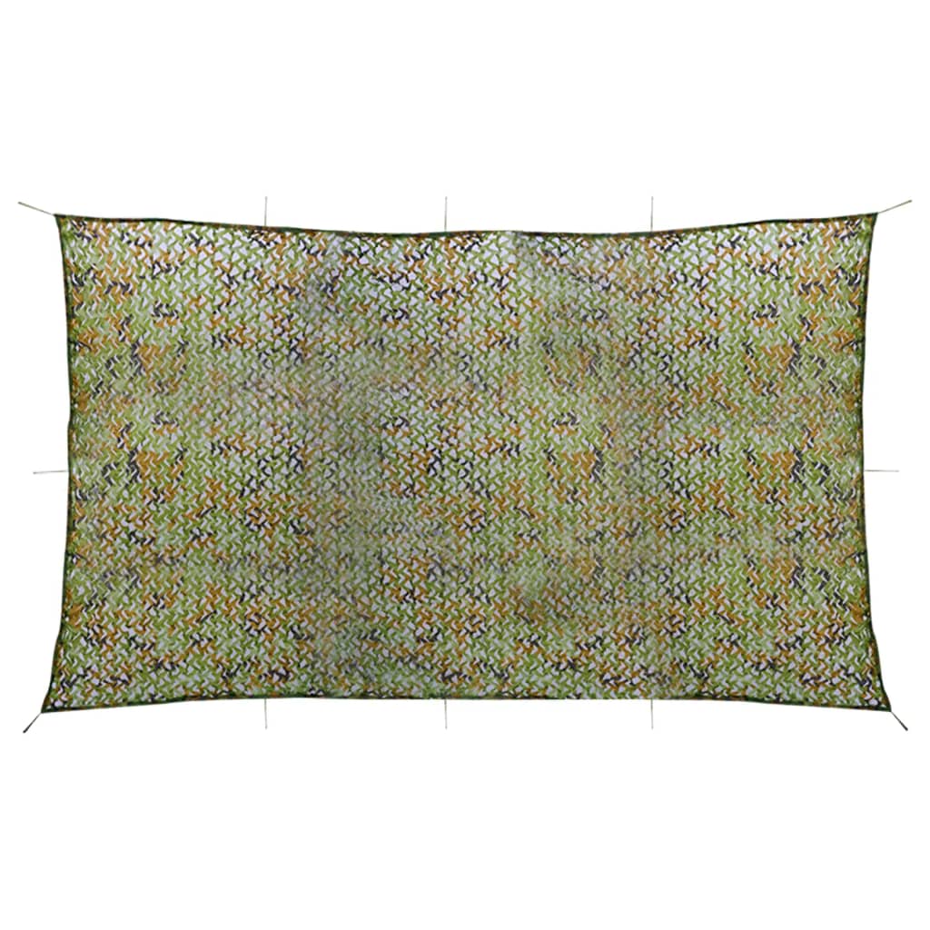 vidaXL Camouflage Net with Storage Bag 3x6 m Green