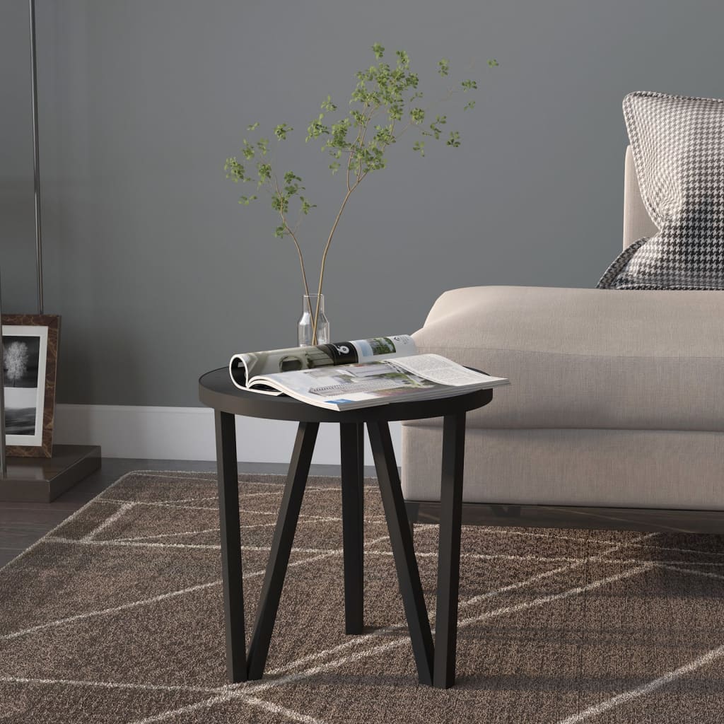 vidaXL Tea Table Black Ì÷35 cm MDF