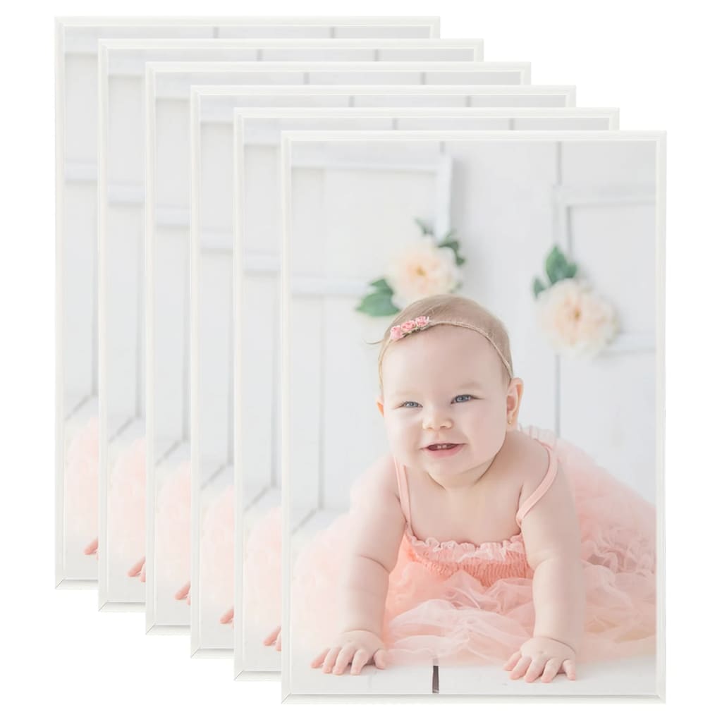vidaXL Photo Frames Collage 5 pcs for Wall/Table Silver 42x59.4 cm MDF